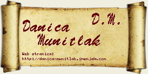 Danica Munitlak vizit kartica